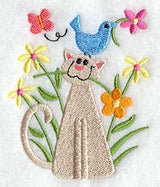 Country Cat in Flowers