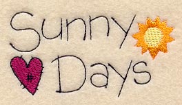 Sunny Days - Text