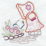 Sunbonnet Sue Watering the Garden (Vintage)