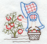 Sunbonnet Sue Picking Tomatoes (Vintage)