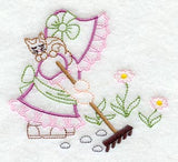 Sunbonnet Sue Raking the Garden (Vintage)