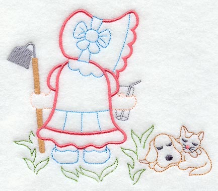 Sunbonnet Sue Takes A Break (Vintage)