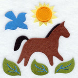 Horsin' Around Folk Art