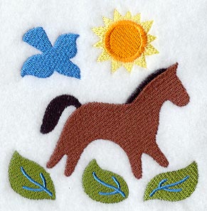 Horsin' Around Folk Art