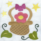 Flowering Basket Folk Art