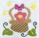Flowering Basket Folk Art