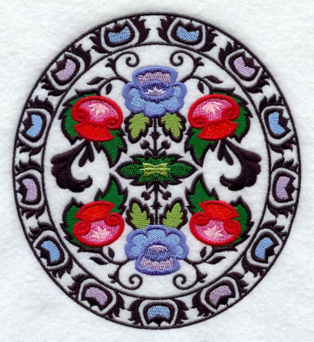 Polish Papercut Oval (Wycinanki)