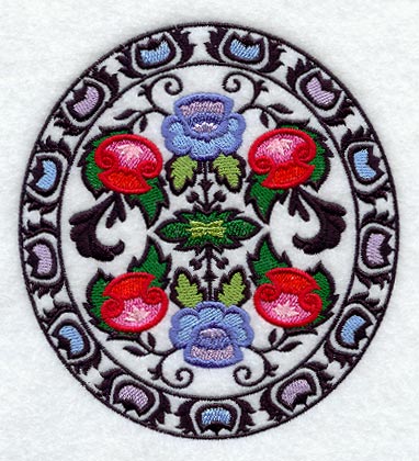 Polish Papercut Oval (Wycinanki)
