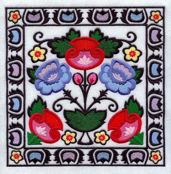 Polish Papercut Square (Wycinanki)