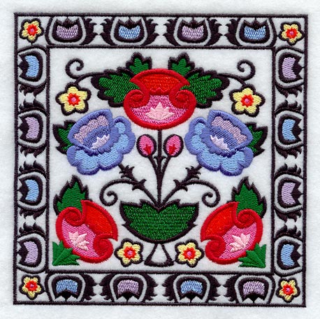 Polish Papercut Square (Wycinanki)