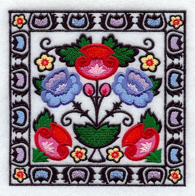 Polish Papercut Square (Wycinanki)