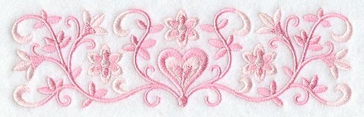 Swirling Flowers and Hearts