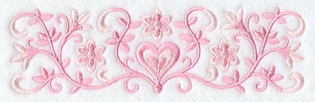 Swirling Flowers and Hearts