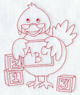 Tess the Teacher (Redwork)