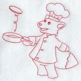 Cheri the Chef (Redwork)
