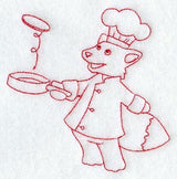 Cheri the Chef (Redwork)