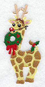 Greta Giraffe Plays Reindeer