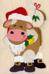 Corbin Cow Plays Santa