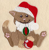 Caroline Cat Plays Santa