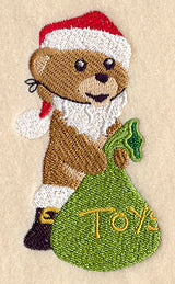 Barnaby Bear Plays Santa