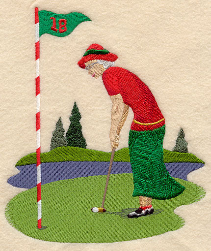 Mrs. Claus on the Green