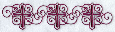 Art Nouveau Crosses Border