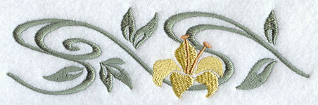 Art Nouveau Hummingbird Accent Border