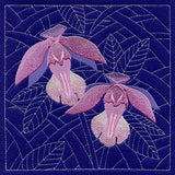 Orchid Sashiko Square