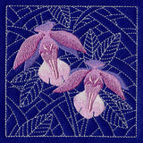 Orchid Sashiko Square