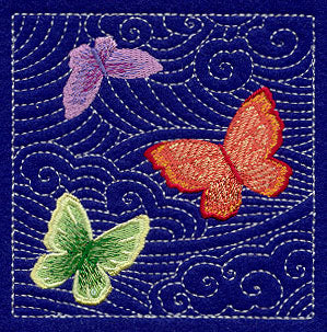 Butterfly Sashiko Square