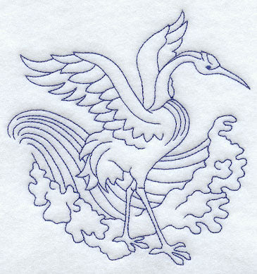 Lucky Crane (Bluework)