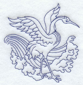 Lucky Crane (Bluework)