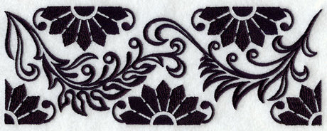 Floral in Damask Border