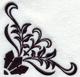 Floral in Damask Corner