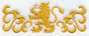 Heraldic Lion Border