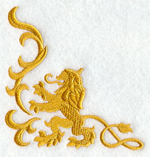 Heraldic Lion Corner