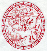 Do Not Meddle in the Affairs of Wizards (Redwork)