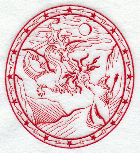 Do Not Meddle in the Affairs of Wizards (Redwork)