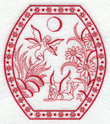 Dance of the Fairies (Redwork)