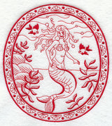 The Angel of the Sea (Redwork)
