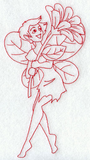 Indira Pixie (Redwork)