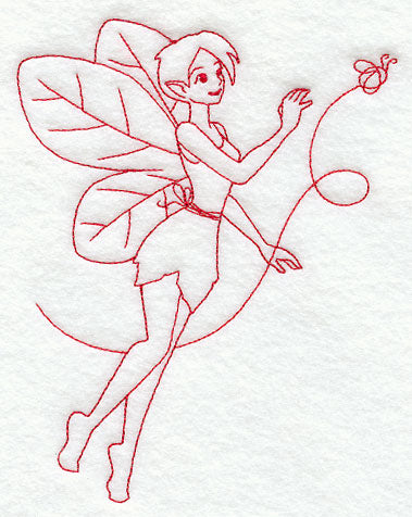 Kirsi Pixie (Redwork)