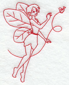 Kirsi Pixie (Redwork)