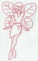 Phaedra Pixie (Redwork)