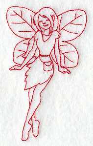Phaedra Pixie (Redwork)