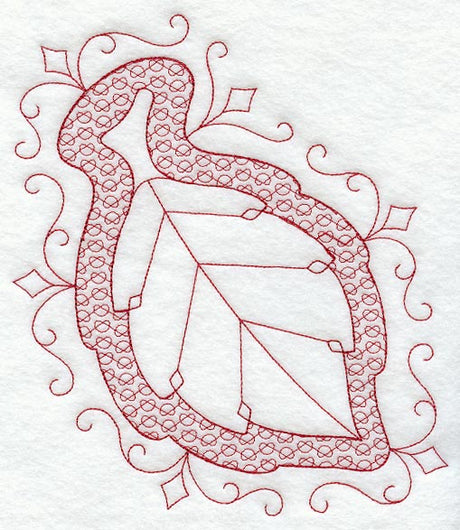 Elm Leaf (Trapunto)