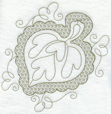 Cottonwood Leaf (Trapunto)