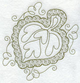 Cottonwood Leaf (Trapunto)