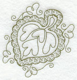 Cottonwood Leaf (Trapunto)