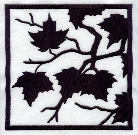 Leaves in the Breeze Silhouette